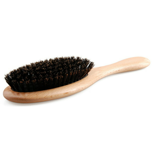 Cepillo de pelo natural de cerdas de jabalí Cepillo de madera para  desenredar el pelo Irfora Cepillo