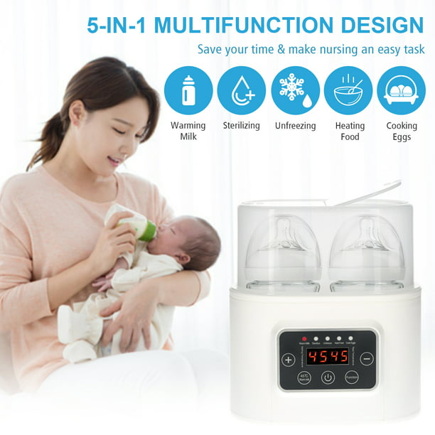 Calentador de biberones 9 en 1, calentador de leche materna multifunción,  calentador rápido de alimentos para bebés y calentador de descongelación  con