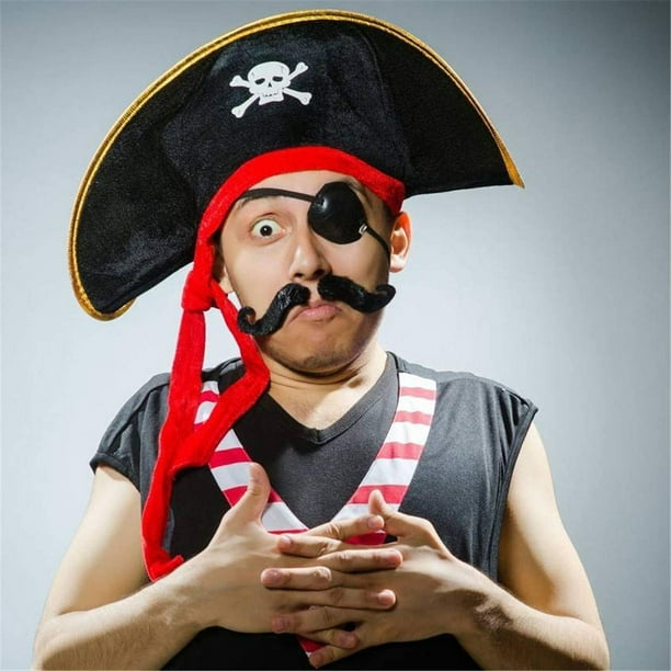 Gorro Pirata Con Calavera Clasico Halloween Adulto