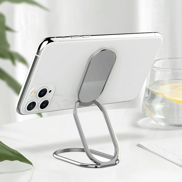 Soporte de anillo para teléfono celular, soporte de dedo plegable con  rotación de 360° para escritorio, escritorio de oficina, soporte magnético  para