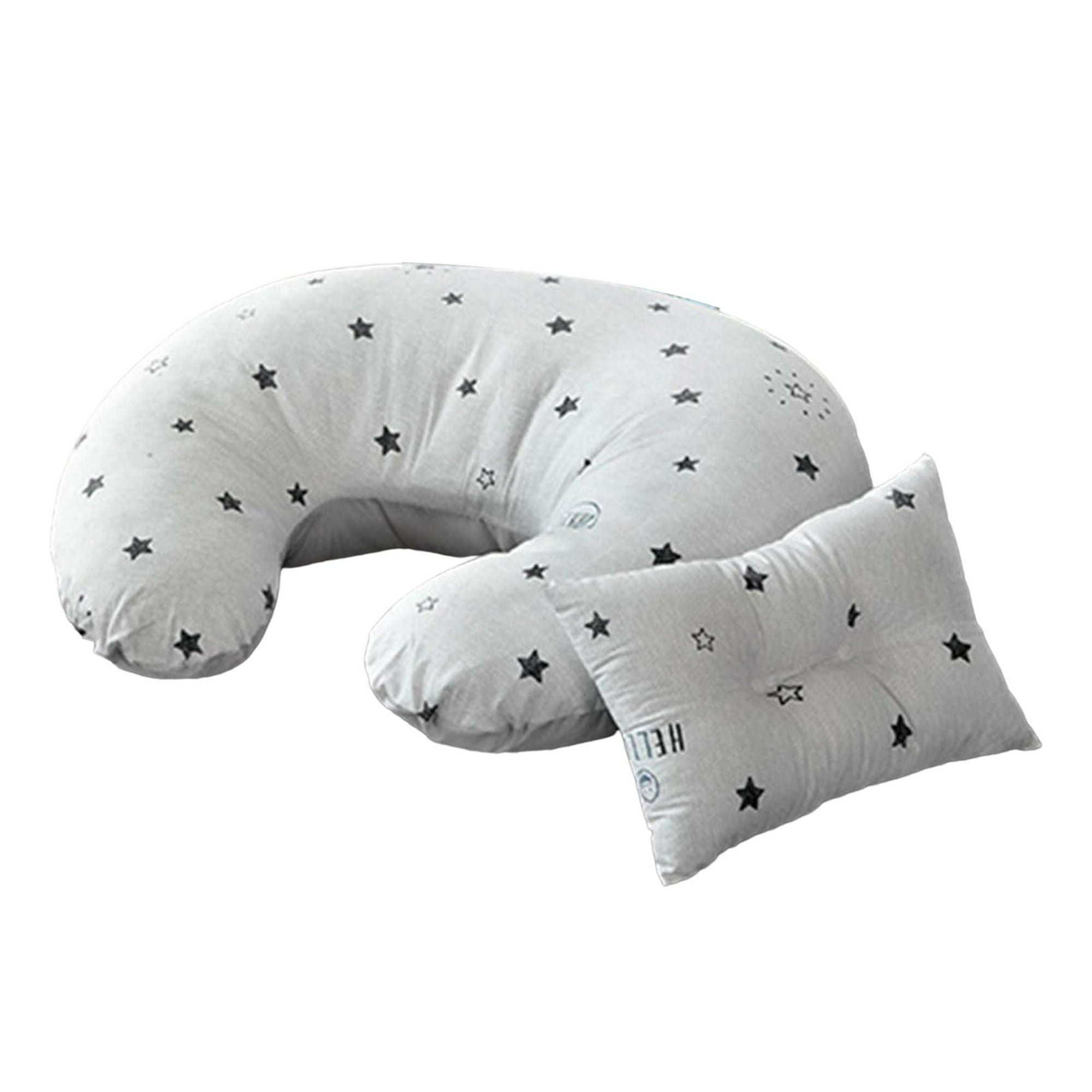 Almohada de ctancia para bebés, con funda extraíble Soporte para bebés  Cojín de cintura de alimentación cómodo Cojín de dormir suave para ,  estrels bncas Sunnimix almohada de lactancia