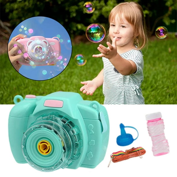 Juguetes de cámara para niños Máquina de burbujas eléctrica