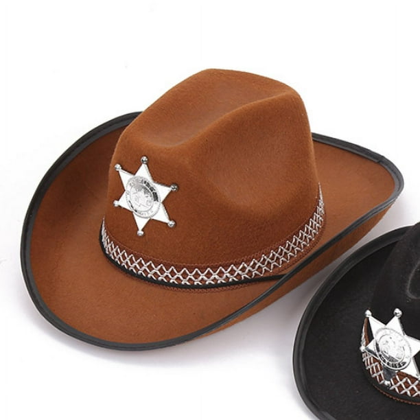 Gorro Cowboy Vaquero Marrón Sheriff