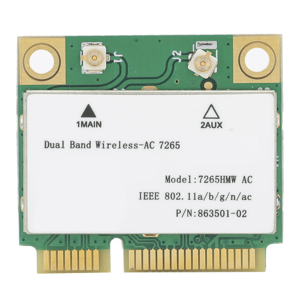  Tarjeta de red DualBand, tarjeta de red inalámbrica para PC,  adaptador inalámbrico PCIE a WiFi Accesorios de computadora de escritorio :  Electrónica