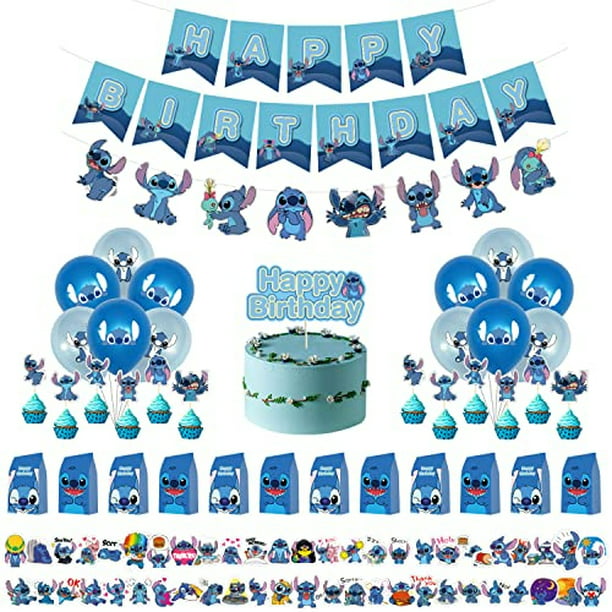  OU RUI 30 bolsas de regalo de fiesta de Lilo y Stitch rosa,  suministros para fiesta de cumpleaños de niña Lilo y Stitch : Hogar y Cocina