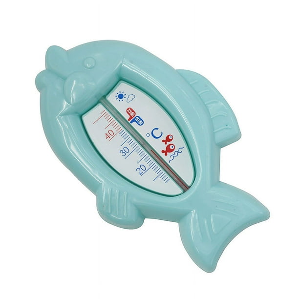  Temperatura del agua, termómetro de baño de 50.0-122.0 °F,  diseño de dibujos animados medible, 3 teclas de función, seguro para  habitación de bebé, baño para bebé (azul oscuro) : Bebés