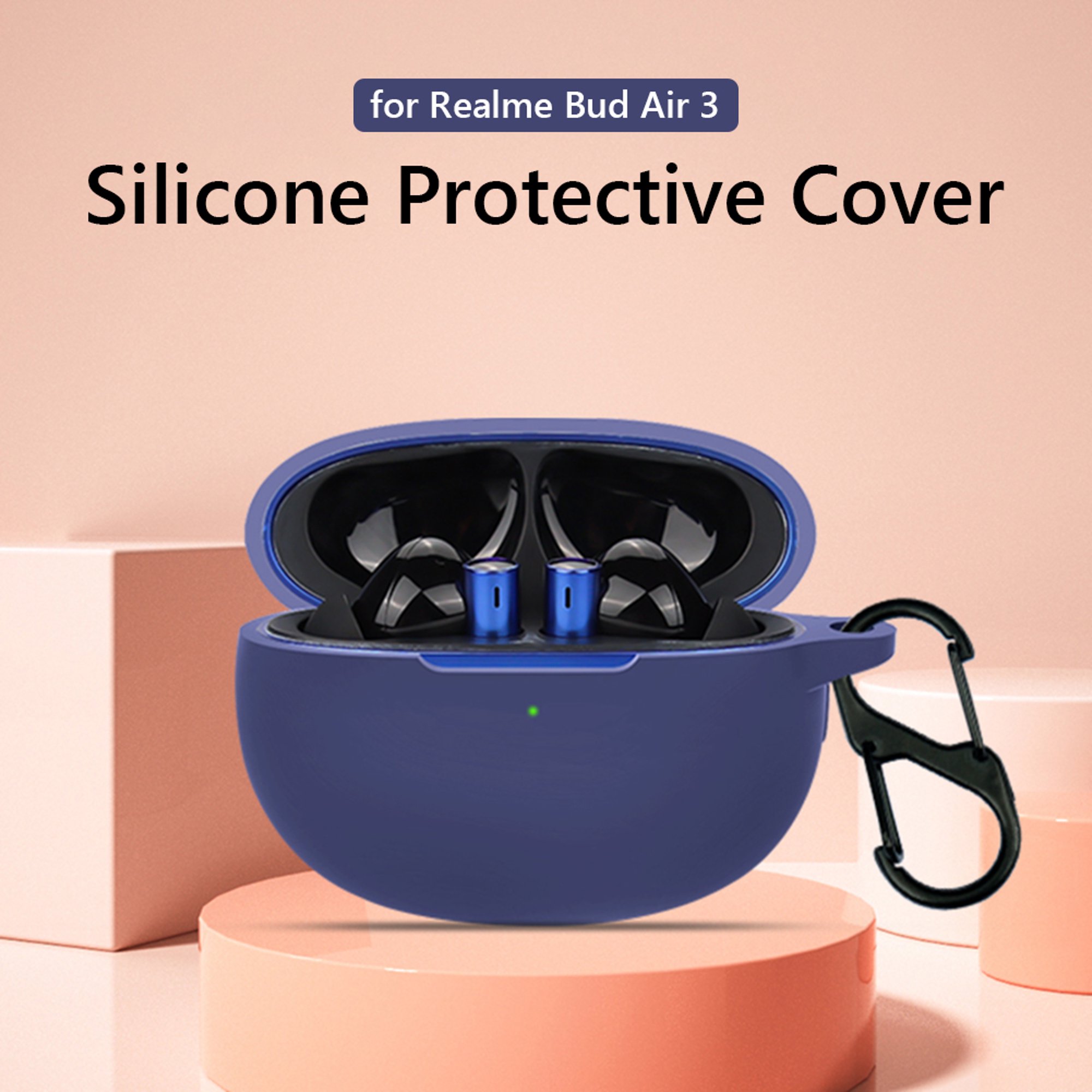 Funda suave transparente de TPU para auriculares Realme Air 3, carcasa  transparente con llavero, para auriculares Airbuds 3, Realme - AliExpress