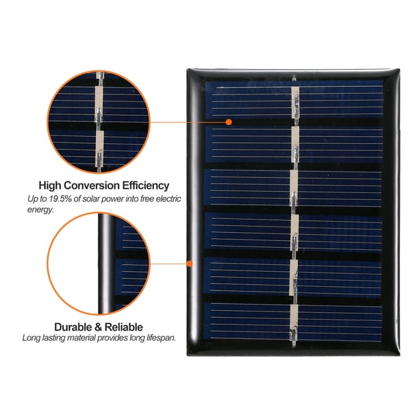 Comprar 0.3W 3V Mini Panel Solar Silicio Policristalino Pequeña Célula Solar  DIY Impermeable Camping Portátil