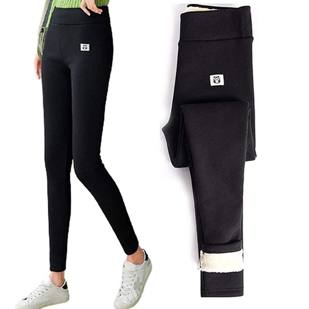 Comprar Leggings térmicos de invierno con forro polar para mujer, medias  con forro de piel gruesa