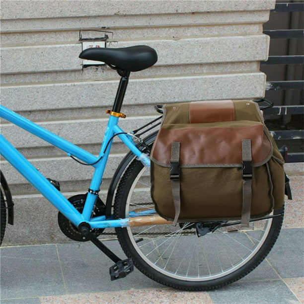 WATERFLY Bolsa de bicicleta de 25 L, bolsa de alforjas de bicicleta,  impermeable, bolsa de asiento trasero de bicicleta, bolsa de hombro con  cubierta