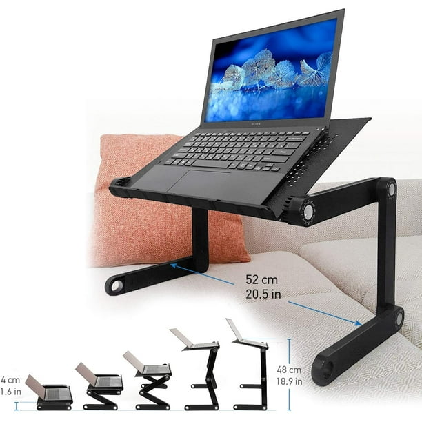 Soporte plegable ajustable para computadora portátil, mesa, sofá
