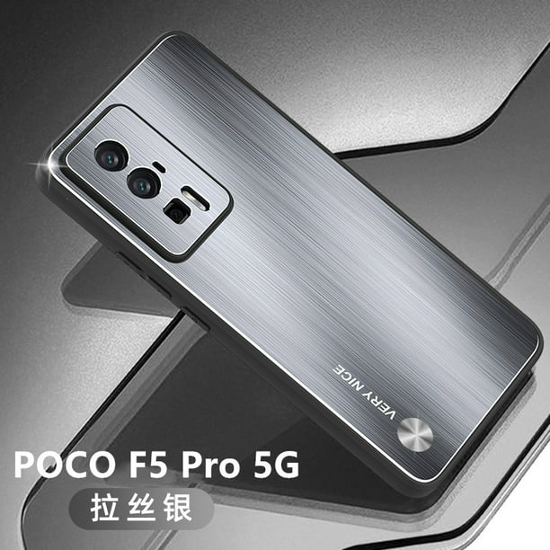 POCO F5 Pro 5G Funda Para : Aleación De Aluminio Bruñida + TPU + Teléfono A  Prueba De Golpes Para PC