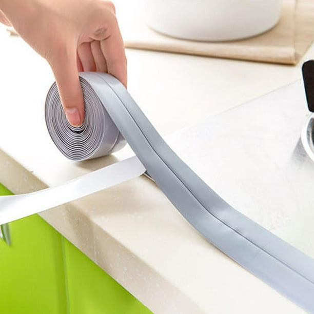 Masilla de PVC flexible tira de cinta autoadhesiva para baño cocina de  sellado de pared - China Resistente al agua moho la prueba de la cinta, cinta  adhesiva de PVC resistente al