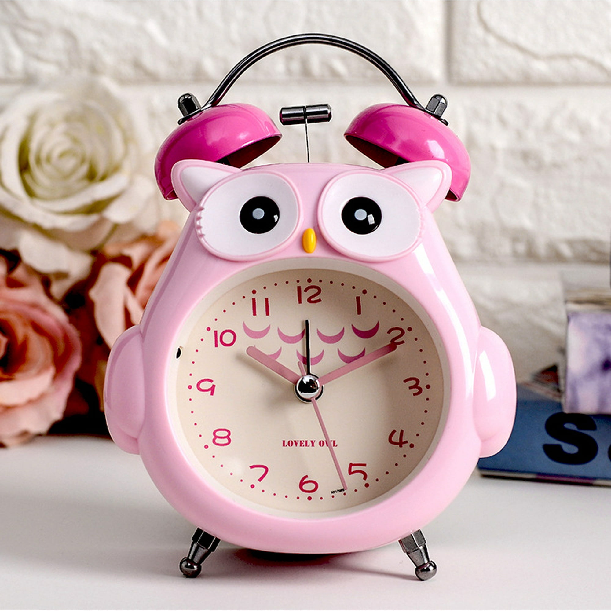 Reloj despertador de búho creativo, decoración de regalo para el hogar a la  moda, reloj de noche para habitación de niños JAMW Sencillez