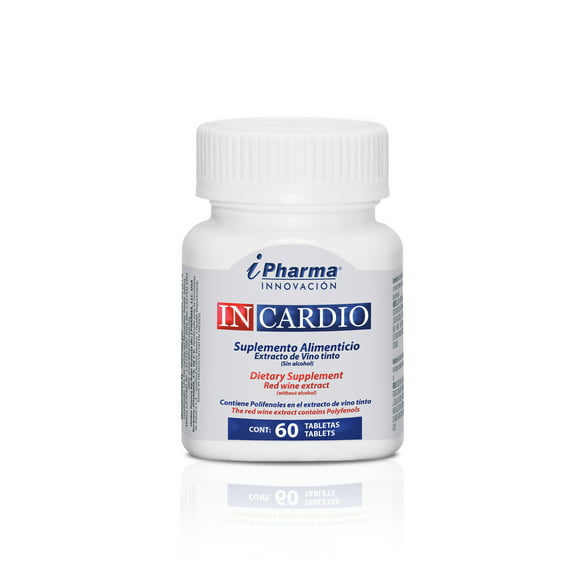 suplemento antioxidante resveratrol y polifenoles alta concentración incardio i pharma tabletas