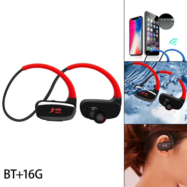 Auriculares Bluetooth inalámbricos, reproducción de 100 horas con ganchos  para los oídos, pantalla LED doble, IPX7 impermeable, auriculares con