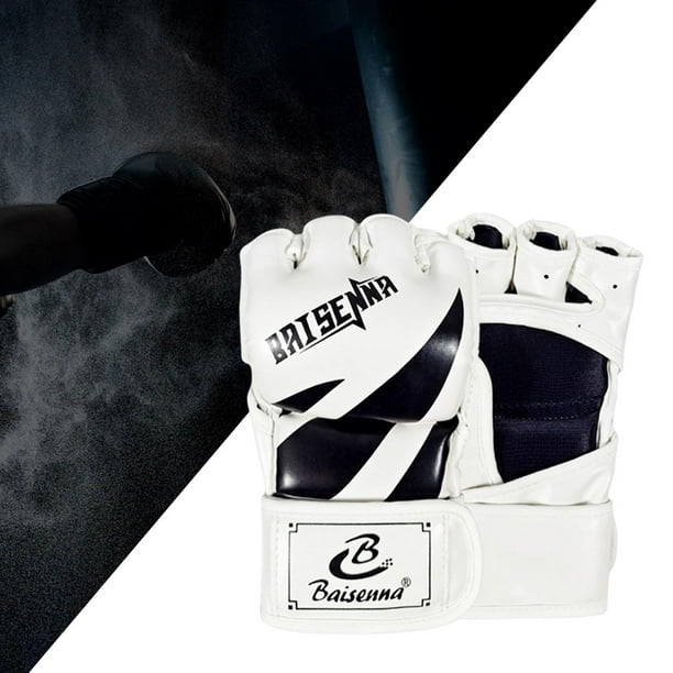 Guantes MMA, guantes de medio , protector de manos, guantes de  entrenamiento para hombre de boxeo Naranja Zulema Guantes de boxeo