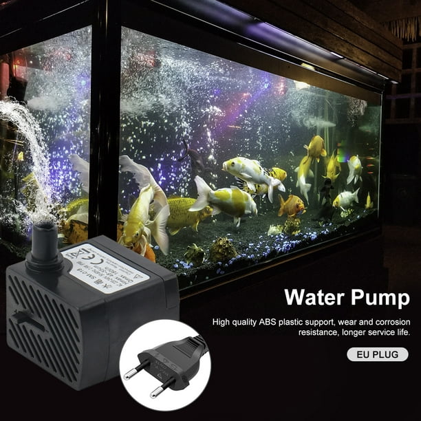 Bomba de fuente de agua de acuario sumergible ultrasilenciosa 180L/H para  estanque de pecera Hugtrwg Para estrenar
