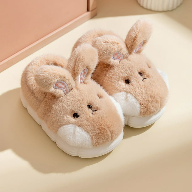 conejo peludas de invierno 160 (caqui), zapatos de conejo para niños, lindas y cómodas pantu liwang | Walmart en línea