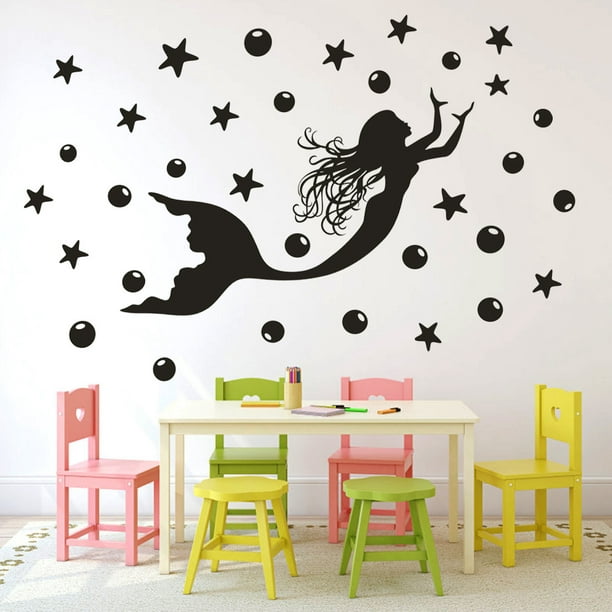 Dos estrellas de mar como decoración en la pared.