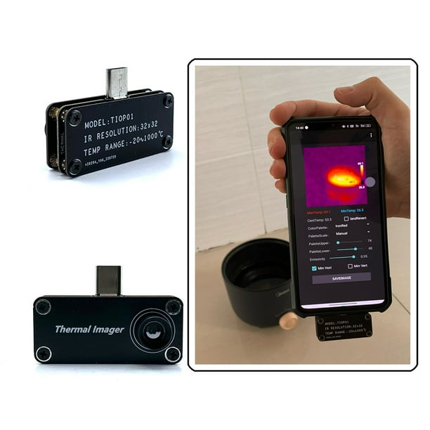 esperanza Superposición capoc Cámara Térmica Mini cámara infrarroja visión nocturna externa profesional  para teléfono móvil Android Likrtyny Para estrenar | Walmart en línea