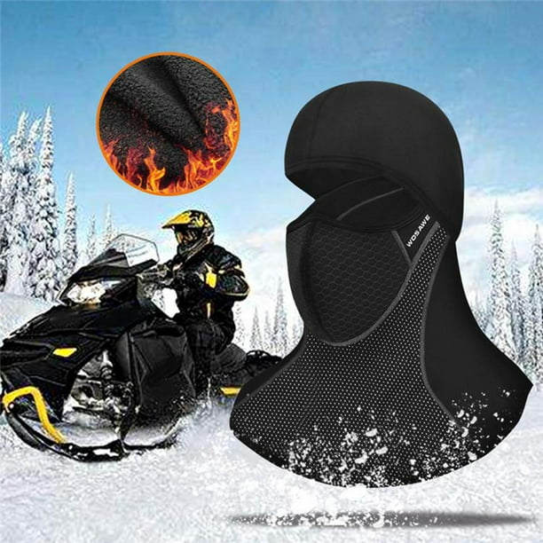 Pasamontañas elástico Máscara de esquí Bandana Protección a prueba Cálido  invierno Bufanda Máscara Máscara facial para Esquí Ciclismo , Largo 33x54cm  Sunnimix pasamontañas para motocicleta