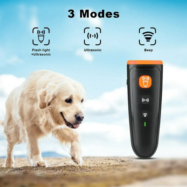 Dispositivos de control de ladridos de perros, silbato para perros,  dispositivo antiladridos con sensor dual ultrasónico, entrenamiento para  perros y ayudas para el comportamiento, velocidad