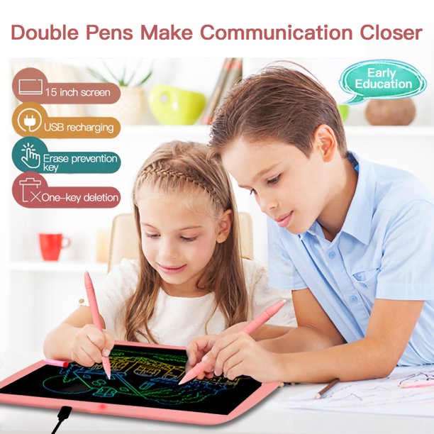 Juguetes para Niñas de 3 a 6 Años, Tableta de Escritura LCD, Tablero de  Dibujo Colorido de Adepaton