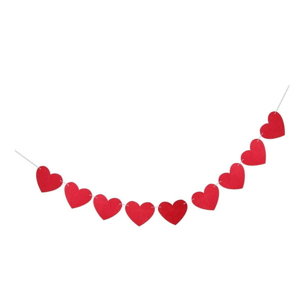 Decoración colgante de corazones con brillantina para el Día de San  Valentín, decoración de despedida de soltera, compromiso, bodas, fiesta de