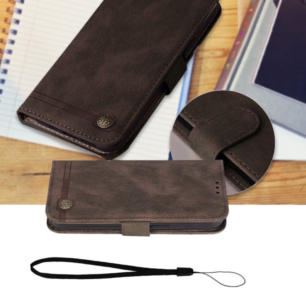  Fundas con tapa para smartphone compatibles con Xiaomi Redmi  Note 12 4G, funda tipo cartera de piel sintética con tarjetero [carcasa  interior de TPU a prueba de golpes], funda protectora con