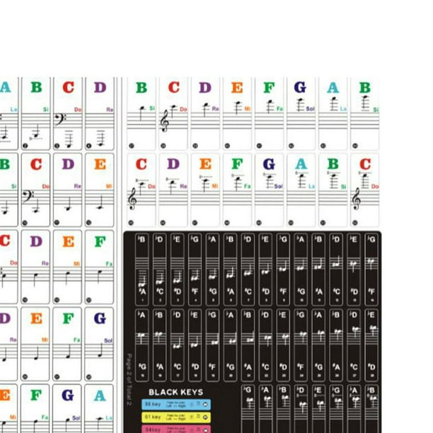 Pegatinas teclado sticker keyboard etiquetas letras transparente