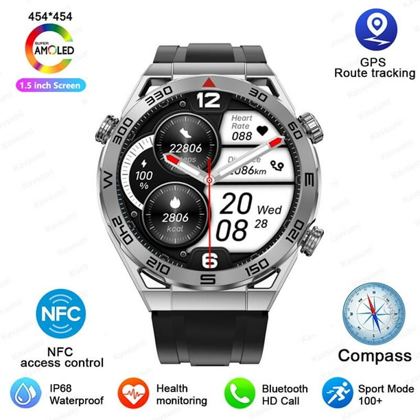 Huawei-reloj inteligente para hombre, pulsera con NFC, ECG + PPG,  Bluetooth, llamadas, GPS, rastreador de movimiento, brújula, negocios,  novedad xuanjing unisex