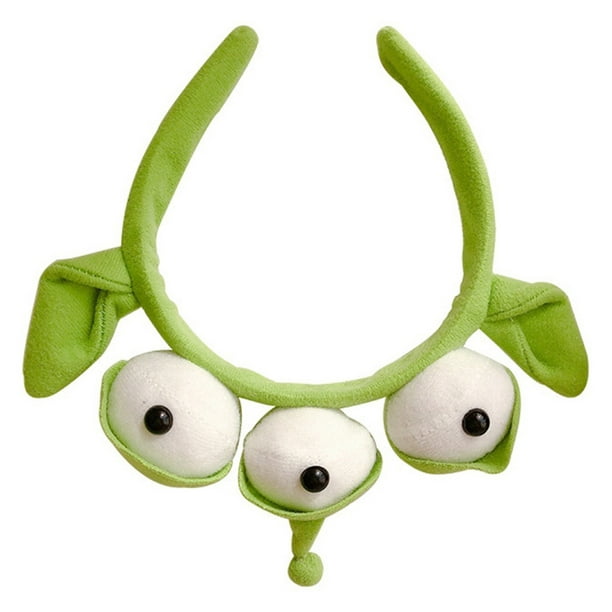 Diadema verde Alien Cosplay para niña y mujer, accesorios de disfraz de  Anime, bandas para el