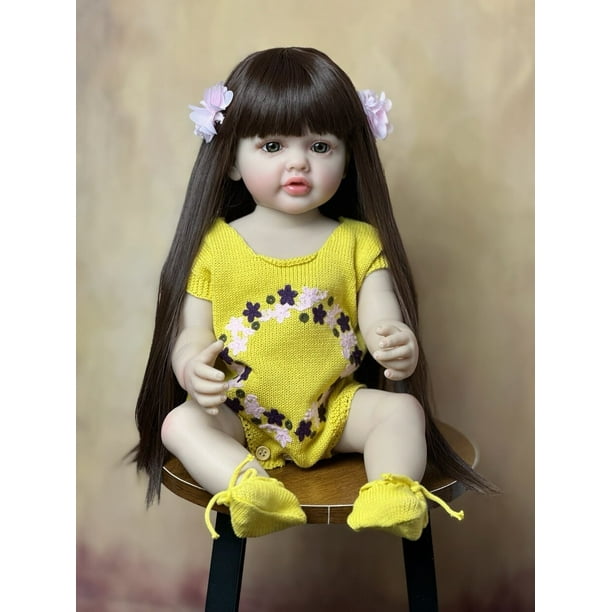 Muñeca Realista De 22`` Bebe, Silicona Juguete