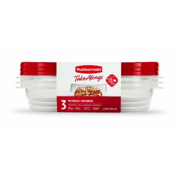 Rubbermaid Takealongs Small Rectangle 1.5C 5PK