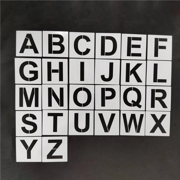 Stencils Printable Free  Moldes para hacer letras, Moldes de letras,  Manualidades