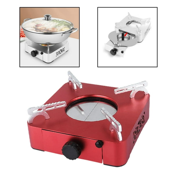 Estufa portátil de camping Mini quemador ligero de cocina de gas