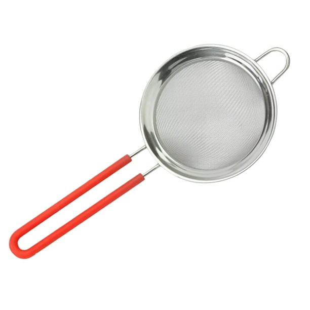 Colador pequeño de acero inoxidable para escurrimiento de cocina, 8,5 cm