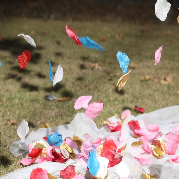 2,000 pétalos de rosa de seda artificiales, para decoración de flores o  para noche romántica de día de San Valentín