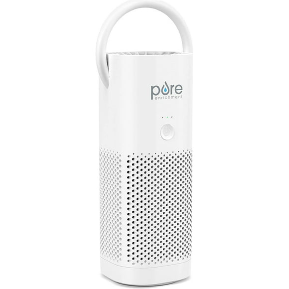 mini purificador de aire portátil purezone pure enrichment filtro hepa uso doméstico y oficina blanc pure enrichment pe4667888
