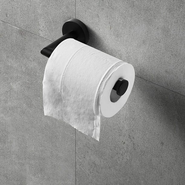 Dérouleur papier WC noir mat en acier inoxydable