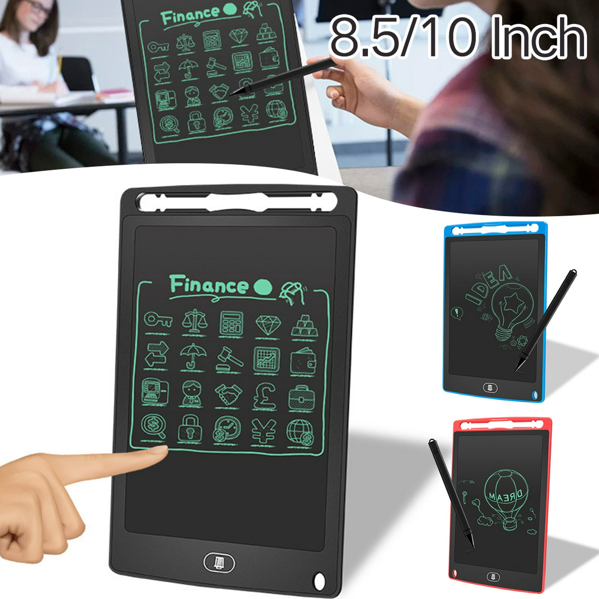 Tableta de escritura LCD, juguete de dinosaurio, tablero de dibujo  colorido, juguetes de aprendizaje de gráficos electrónicos portátiles de  10,5