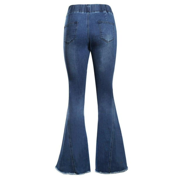 ADAGRO Jeans altos para mujer, pantalones de mezclilla de cintura alta y  pierna recta (color: lavado ligero, talla: XL) : : Ropa,  Zapatos y Accesorios