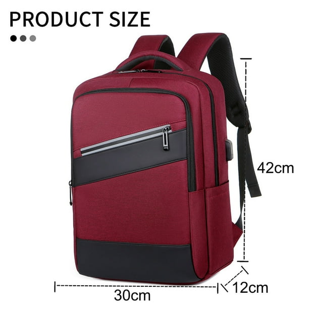 Mochila para hombres y mujeres, mochila escolar para adolescentes, mochila  para laptop de 15.6 pulgadas con puerto de carga USB para negocios y viajes