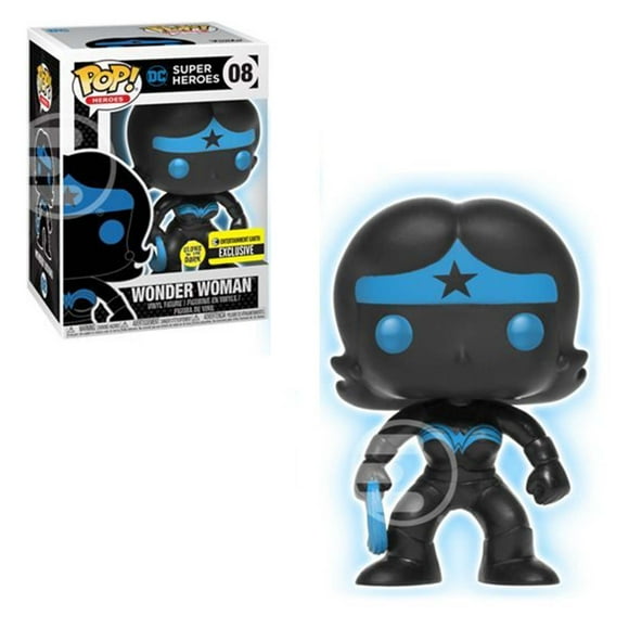 funko pop vinyl justice league wonder woman silhouette glow in the dark entertainment earth exclusive funko lord of the rings 