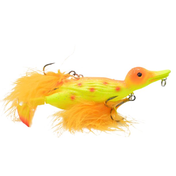 Señuelo de pesca flotante Realista 3D Duck Poppers Topwater Hard