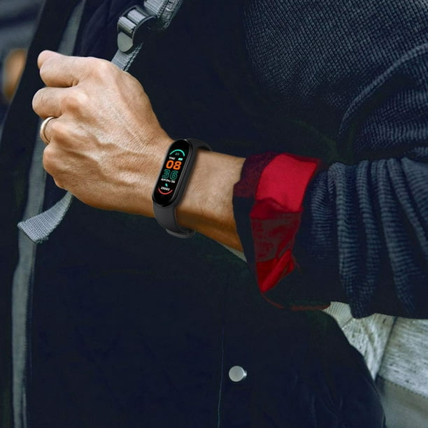 Reloj inteligente pulsera correa de silicona para Xiaomi Mi Band 8 Smart  Band (negro) Hugtrwg Nuevos Originales