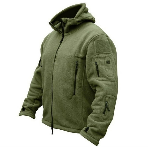 Chaqueta táctica de lana térmica de invierno militar de EE. UU. para hombre,  abrigo con capucha para deportes al aire libre, chaqueta militar Softshell  para senderismo, chaquetas militares para exteriores Tan Jianjun