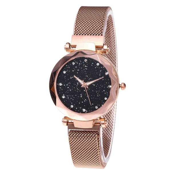 Relojes casuales baratos para mujer, reloj de cielo estrellado