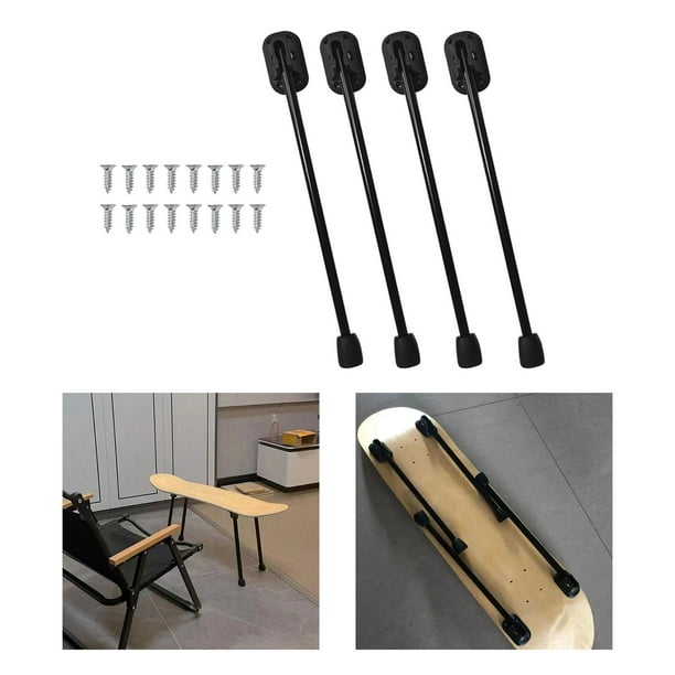 4 piezas de patas de mesa plegables, portátil, resistente